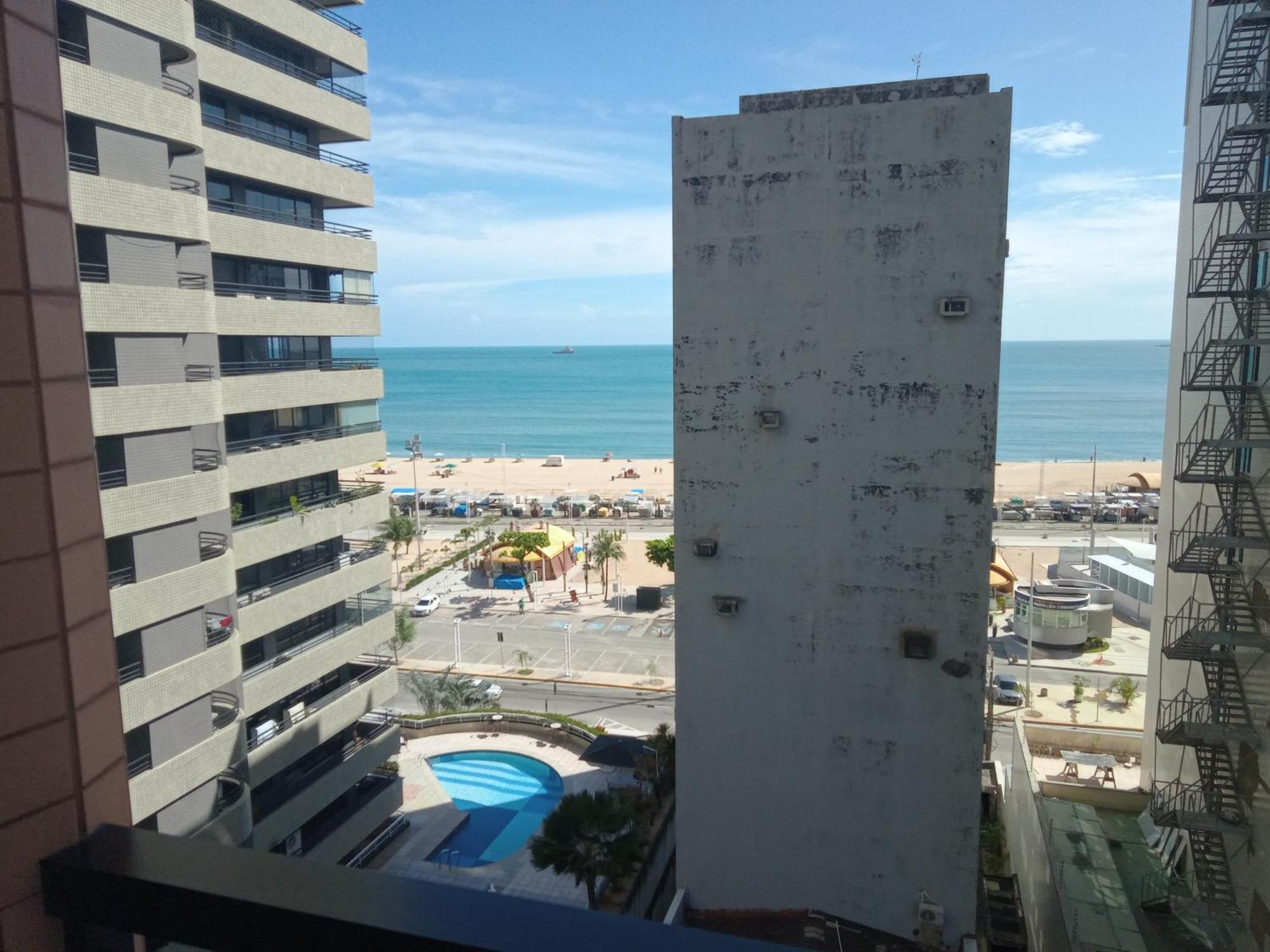 Flat Mar Brasil Tropical - Apartamento De 2 Quartos Com Suite E Vista Do Mar Форталеза Экстерьер фото