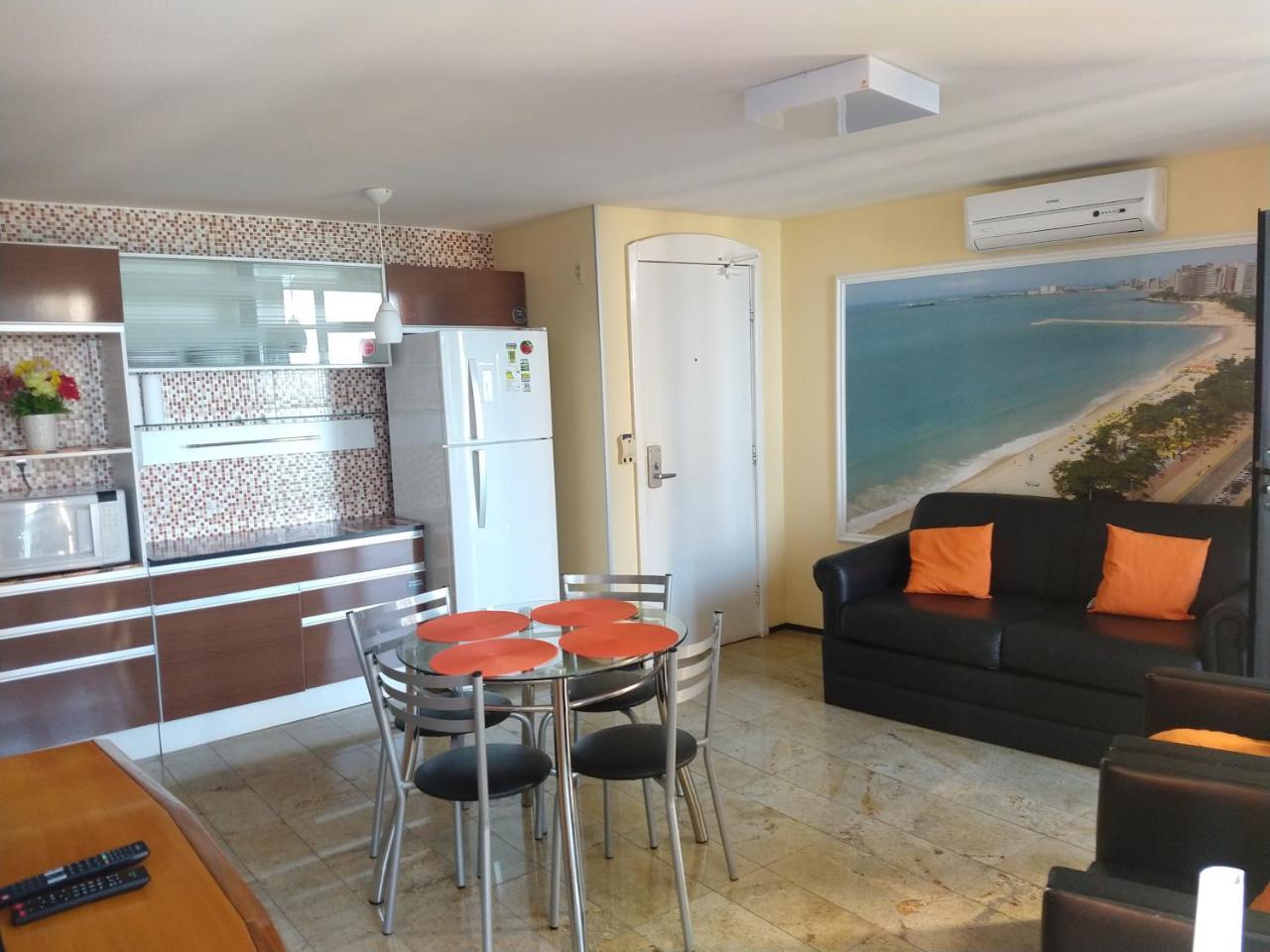 Flat Mar Brasil Tropical - Apartamento De 2 Quartos Com Suite E Vista Do Mar Форталеза Экстерьер фото