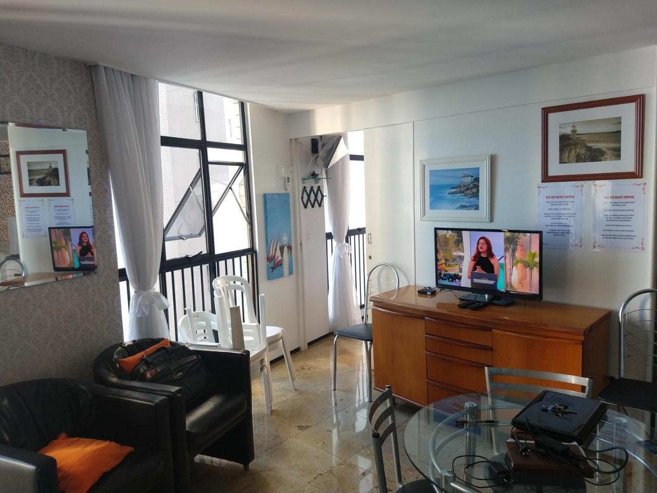 Flat Mar Brasil Tropical - Apartamento De 2 Quartos Com Suite E Vista Do Mar Форталеза Экстерьер фото